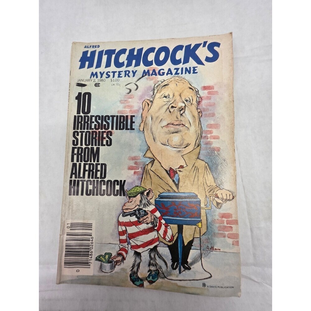 Alfred Hitchcock's Mystery Magazine January 1980 Vintage Crime Short Stories